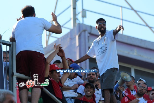 فيديو : الحسم النهائي ينتقل الى ارض الناصرة يوم الثلاثاء بعد التعادل 1-1 واكثر من 4500 مشجع ساند الفريق القسماوي 